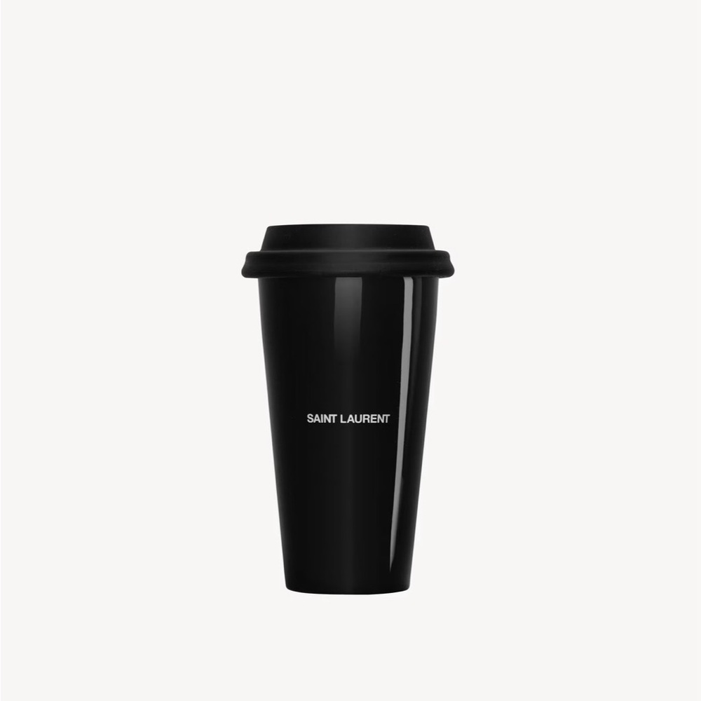 Saint Laurent Rive Droite Black Coffee Tumbler